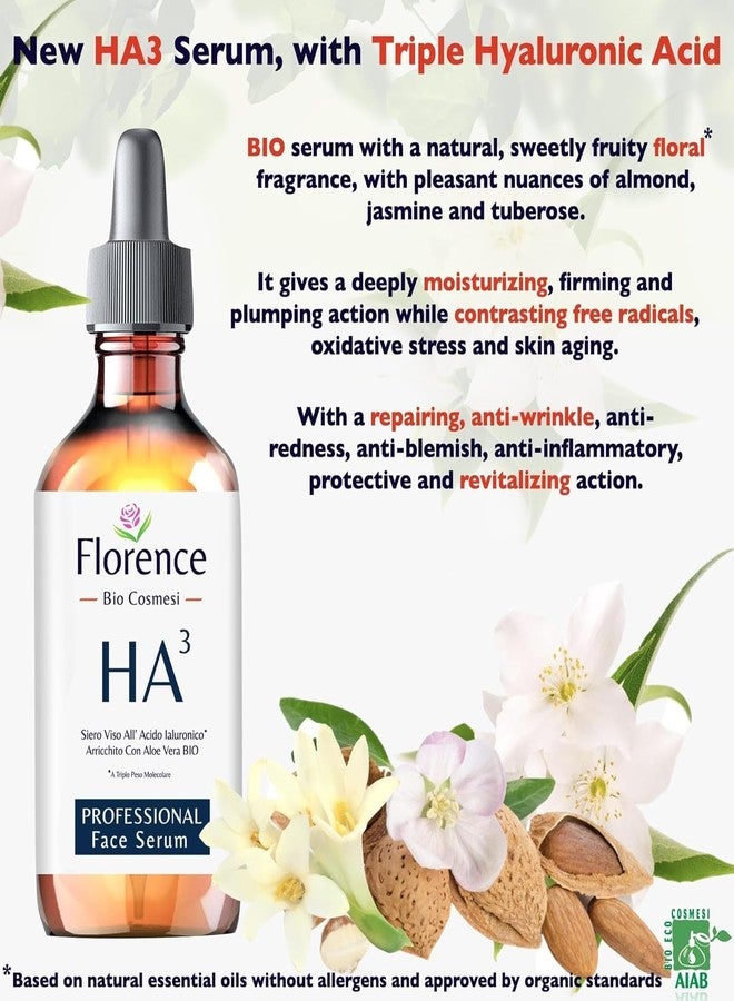 Florence Hyaluronic Acid Serum for Skin – Anti-Aging Moisturizer Face Serum for Brightening, Plumper & Smoother Skin. Non-Greasy, Ultra-Hydrating Niacinamide, B5 & Vitamin C Skin Care Facial Serum, 2 oz - Image 4